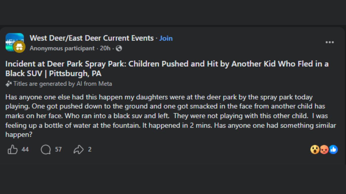 Deer Park spray park children pushed